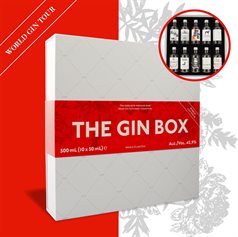 The Gin Box, Gaveæske, 10 x 5cl - slikforvoksne.dk